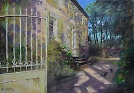 Charles, J.F. | Charles, J.F. - Pastel Ã  l’huile - Parfums bucoliques | Catawiki