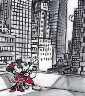 Tony Fernandez, Disney Artist | Mickey & Minnie "The City of Bright Moonlight" - Original Preliminary Sketch - Tony Fernandez Signed | Catawiki