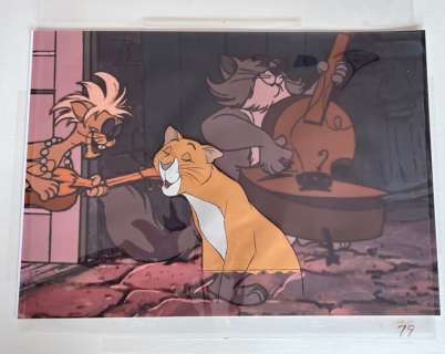 Walt Disney | Walt Disney Animation - Production Cel - Aristocats- Thomas O’Malley - (1970) | Catawiki
