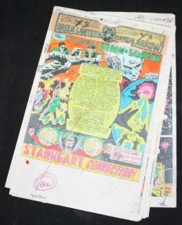 Adrienne Roy - green lantern #112 complete story of color guides 18 pages - 1979