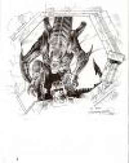 Mark Nelson - ALIENS ILLUSTRATION COMMISSION & 1989 7 PLATE DARK HORSE SIGNED PACKAGE