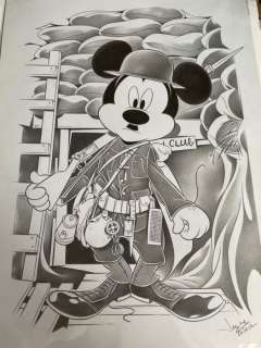 Jaume Esteve | Jaume Esteve - Original Drawing - Mickey soldier | Catawiki