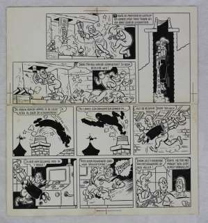 Willy Vandersteen / Edward de Rop | Jerom 1 - Originele pagina - Het geheim van Brokkelsteen - pagina 17 - Formaat 34 x 31 cm. - (1962) | Catawiki