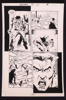 Original Art from Azrael Agent of the Bat #71 (2000), Page 18 Pencils by Sergio Cariello, Inks by James Pascoe | mycomicshop.com