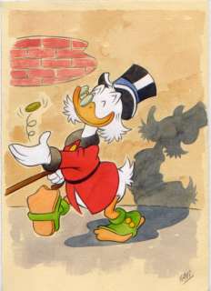 Xavi (Xavier Vives Mateu) | Dibujo original - SCROOGE and his favorite coin - XAVI - (2022) | Catawiki