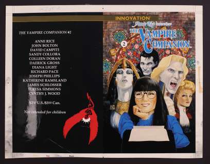 Cover Proof for Anne Rice Interview, the Vampire Companion #2 (1990) by Daerick Gröss | mycomicshop.com