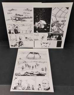 Roberto de Angelis | Nathan Never # 248 - Roberto De Angelis - 3x tavole originali "Scontro Finale" - Page volante - Exemplaire unique - (2012) | Catawiki