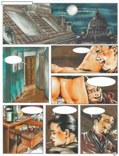 Stefano Mazzotti | S. Mazzotti - tavola originale x Selen "VISITA NOTTURNA" - Page volante - Exemplaire unique | Catawiki