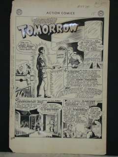 1399: Action Comics. Tommy Tomorrow Splash Page.