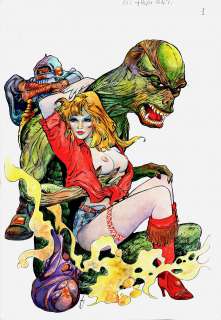 Fernando Fernandez - heavy metal magazine sexy nude illustration