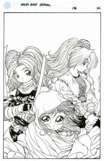 Ben Dunn - Ninja high school  issue 146 page cover