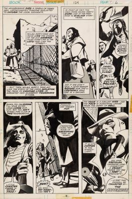 Klaus Janson | Daredevil #124: In the Coils of the Copperhead - Page 6, Marvel Comics Penciler: Gene Colan - Inker: Klaus Janson, 1975 | Philippe Labaune Gallery