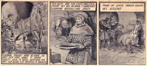 Laudy, Jacques | Laudy, Jacques - De Vier Heemskinderen / La Légende des quatre fils Aymon - original page n°53 + deluxe edition - (1946/2022) | Catawiki