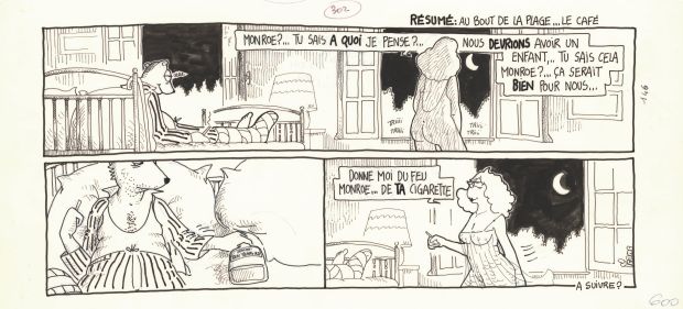 Régis Franc | 1989 - Le café de la plage | Huberty Breyne Gallery