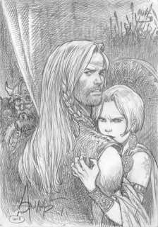 Aouamri, Mohamed | Aouamri, Mohamed - Dessin original - Saga Valta - Valgar et Hildegird - (2018) | Catawiki