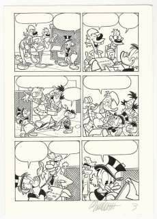 Giorgio Cavazzano | Topolino #2984 - Giorgio Cavazzano - tavola originale "Zio Paperone e i Dieci Piccoli Miliardari" - Page volante - Exemplaire unique - (2013) | Catawiki