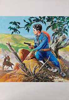 Dino Busett | Capitan Miki n.96 - Copertina Originale di Dino Busett per Miki Gigante n.96 - Page volante - EO | Catawiki