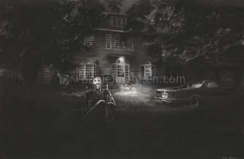 Romain Renard - Illustration originale pour la chronique n°8, Les Jumelles - Chroniques de Melvile - Melvile