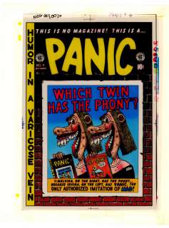 Panic #5 Color Key & 4 Color Seps, EC Library (1980s) | Russ Cochran