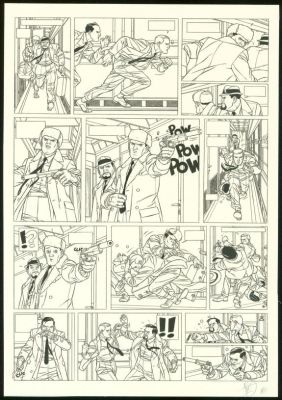 Jean-Christophe Thibert | Planche originale n°17 - Il faut sauver Hitler - Kaplan & Masson | Daniel Maghen