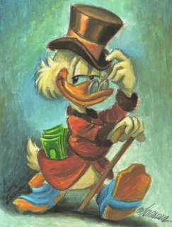 Joan Vizcarra | $crooge McDuck - Original Painting - Joan Vizcarra - Acrylic Art - Original Artwork | Catawiki
