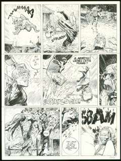 Christian Rossi - Planche originale n°33, rustine en case 2 - Jusqu‘au Cou ! - Une Aventure de Jim Cutlass