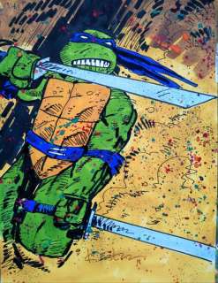 Kevin Eastman | TMNt - Dessin Dedicace tortu ninja Kevin Eastman format a3 - (2018) | Catawiki