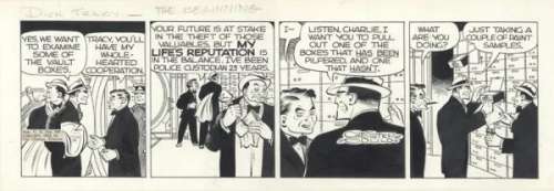 84: Gould Dick Tracy daily 11/22/51 original comic art | Russ Cochran