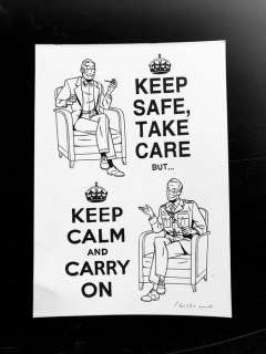 Cailleaux, Christian | Cailleaux, Christian - Dessin original - Blake & Mortimer - Keep safe take care - (2020) | Catawiki