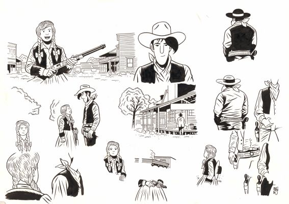 Brüno | Lucky Luke, 2025 - Dakota 1880 | Huberty Breyne Gallery