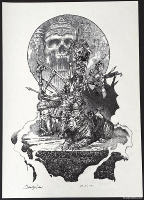 LUSTRACION MASTERS DEL UNIVERSO ENTINTADO ORIGINAL FIRMA SANJULIAN (LEER DESCRIPCION) | todocoleccion (Buy It Now)