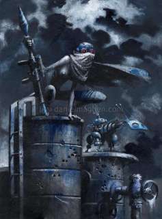 Cromwell - Peinture intitulée "Sentinelles", 4e de couverture Anita Bomba Comics 0 - Anita Bomba