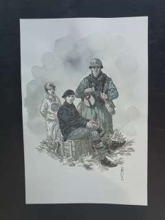 Mael | Mael - Dessin original couleur - Page de titre - Notre Mère la guerre - (2014) | Catawiki