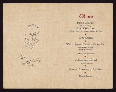 Woody Woodpecker Sketch by Walter Lantz | mycomicshop.com