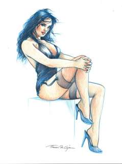 Thomas Du Caju | Vleugels van hoop - Originele tekening in kleur - Ruby - Formaat: 29,7 x 42 cm. | Catawiki