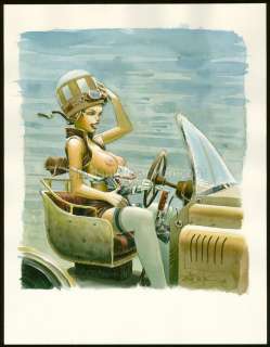 Jean-Baptiste Andréaé - Illustration originale accompagné de son crayonné