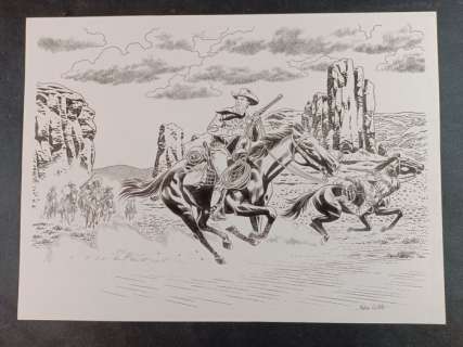 Fabio Civitelli | Fabio Civitelli - Tex "L’Attacco del Cubero" - Page volante - (2011) | Catawiki