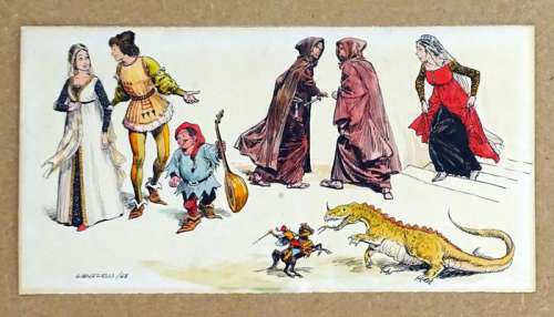 Guido Buzzelli | Guido Buzzelli - Dessin original couleur signé (1968) | Catawiki