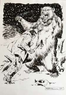 Carlo Raffaele Marcello - Original illustration for Tex. Cm. 25x35. Ink. Signed. Mint