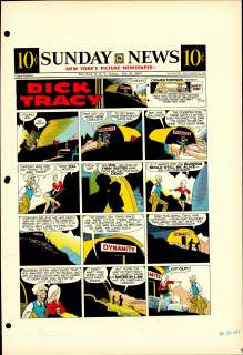 Gould - DICK TRACY, Sunday Color Proof (07/28/1957) | Russ Cochran