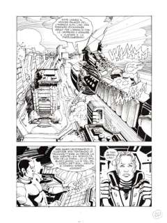 Germano Bonazzi - | Germano Bonazzi - 4x Tavola Originale - Nathan Never Gigante n. 6 "La grande minaccia" - (2001) | Catawiki