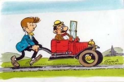 Francis - Originele illustratie in kleur - Bram Jager en zijn buur | Catawiki