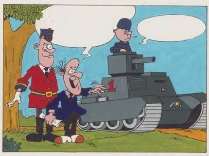 Smet, Peter de | Smet, Peter de - Origineel tekening in kleur - De Generaal | Catawiki