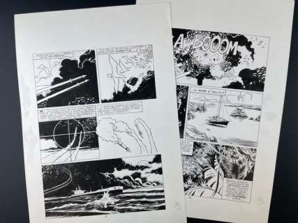 Castelli, Alessandrini | Martin Mystère nn. 9,10,15 - 3x tavole "Nostra Terra dei Mysteri" - Page volante - Exemplaire unique - (1987) | Catawiki