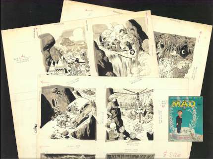 Wood - COAST-TO-COAST FOR $16.75, INCLUDES MEALS, MAD #40, Original Art (1958) | Russ Cochran
