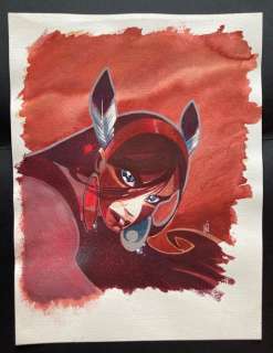 Keramidas, Nicolas | Keramidas, Nicolas - Dessin original couleur - Luuna | Catawiki