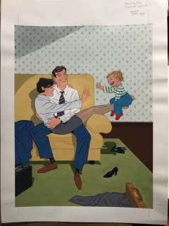 Torres, Daniel | Torres, Daniel - Original colour drawing - Parenting Magazine - (2000) | Catawiki