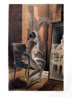 Schuiten, François | LE MIROIR. Epreuve originale pigmentaire rehaussée aux | Coutau Bégarie