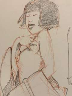 Michetz, Marc | Michetz, Marc - Dessin original couleur "Geisha" - Page volante - Exemplaire unique - (2020) | Catawiki