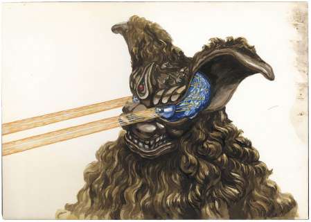 Masahumi Ishiyama Hand-Drawn Color Illustration Godzilla | Mandarake (Big Web)